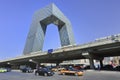 CCTV Headquarters on a sunny day, Beijing, China
